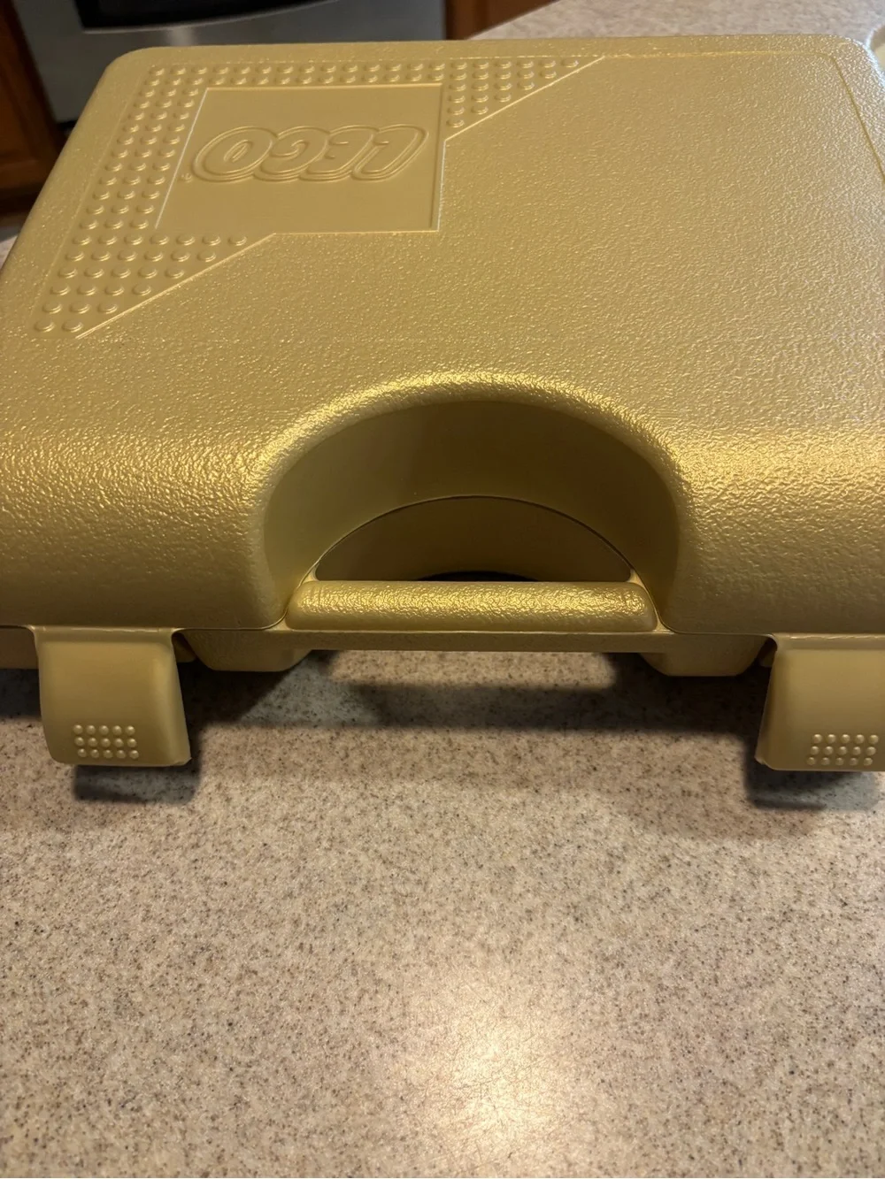 Vintage 1997 LEGO Metallic Gold Carrying Case Storage Box Container excellent